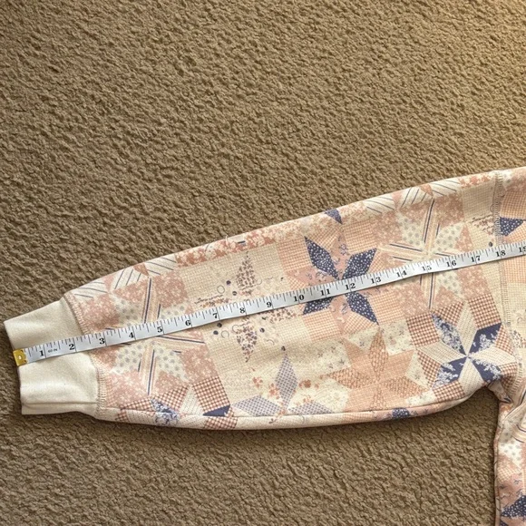 American Eagle Creams and Blues Geometric Design Hoodie Size XS - Picture 10 of 11